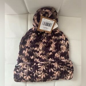 The North Face Multicolor Knit Beanie with Pom-Pom